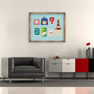 Tablou inramat - Claire Huntley - Italiana Deli, 50 x 60 cm - Img 2