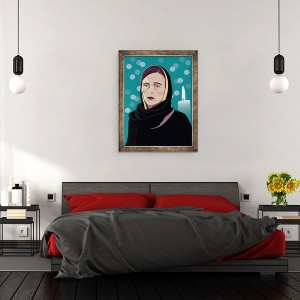 Tablou inramat - Claire Huntley - Jacinda Ardern, 60 x 80 cm - Img 3