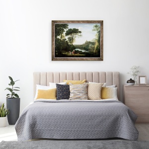 Tablou inramat - Claude Lorrain - Peisaj cu nimfa Egeria, 60 x 80 cm - Img 3