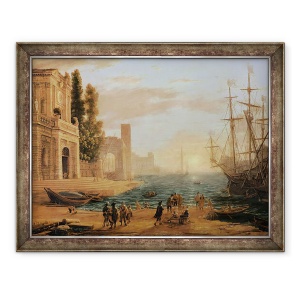 Tablou inramat - Claude Lorrain - Un port maritim, 60 x 80 cm
