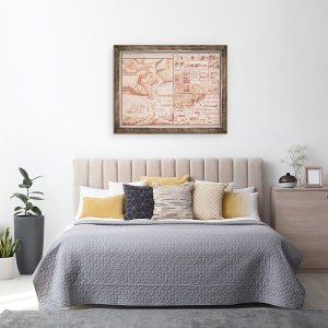 Tablou inramat - Claude Masse - Ms 500 Constructia unei piete a orasului si uneltele utilizate, 60 x 80 cm - Img 3