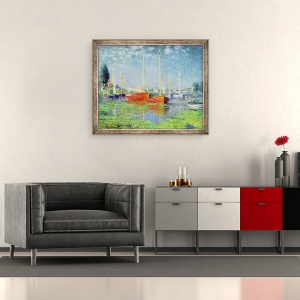 Tablou inramat - Claude Monet - Argenteuil, 50 x 60 cm - Img 2