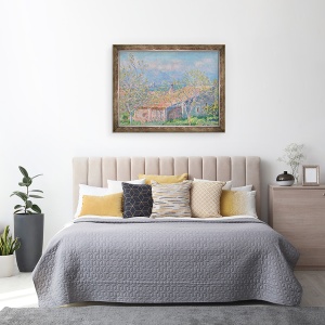 Tablou inramat - Claude Monet - Casa gradinarului din Antibes, 60 x 80 cm - Img 3