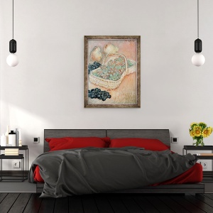 Tablou inramat - Claude Monet - Cosul cu Struguri, 60 x 80 cm - Img 3