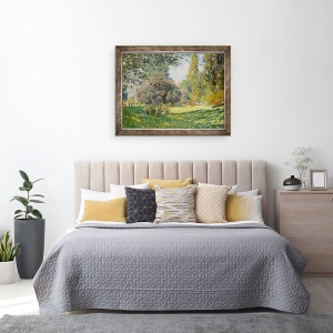 Tablou inramat - Claude Monet - Peisaj, Parc Monceau, 60 x 80 cm - Img 3