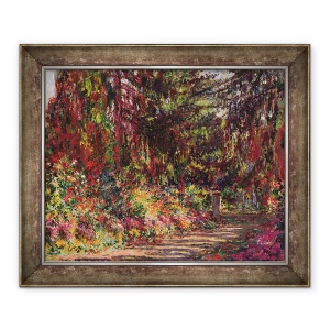 Tablou inramat - Claude Monet - Poteca Gradinii de la Giverny, 50 x 60 cm