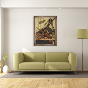 Tablou inramat - Claude Monet - Trofee de vanatoare, 70 x 90 cm - Img 2