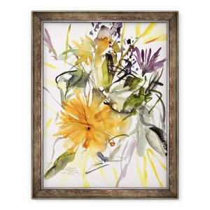 Tablou inramat - Claudia Hutchins-Puechavy - Galbenele si alte flori II, 60 x 80 cm