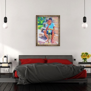Tablou inramat - Colin Bootman - Sfarsitul franghiei mele, 2020, 70 x 90 cm - Img 3