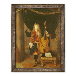 Tablou inramat - Constantin Netscher - Portretul lui Johann Schenck 1660-1712, 60 x 80 cm