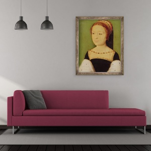 Tablou inramat - Corneille de Lyon - Madeleine de France 1520-37 Regina Scotiei, 50 x 60 cm - Img 2