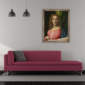 Tablou inramat - Correggio - Salvator Mundi, 50 x 60 cm - Img 2