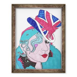 Tablou inramat - Daisy de Villeneuve - Anna Piaggi, 70 x 90 cm