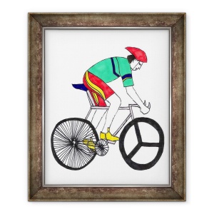 Tablou inramat - Daisy de Villeneuve - Bike, 70 x 85 cm