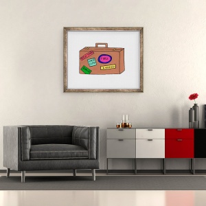 Tablou inramat - Daisy de Villeneuve - Calatorii, 70 x 85 cm - Img 2