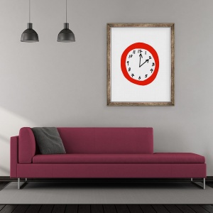 Tablou inramat - Daisy de Villeneuve - Ceas, 50 x 60 cm - Img 2