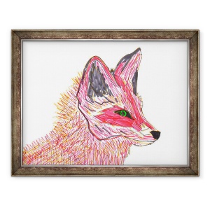 Tablou inramat - Daisy de Villeneuve - Fox, 70 x 90 cm
