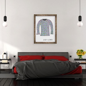 Tablou inramat - Daisy de Villeneuve - Pulover II, 70 x 90 cm - Img 3