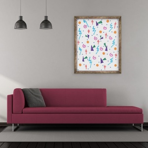 Tablou inramat - Daisy de Villeneuve - Simboluri, 50 x 60 cm - Img 2
