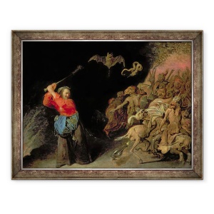Tablou inramat - David III Ryckaert - Dulle Griet Mad Meg raiduri Iadul, 70 x 90 cm
