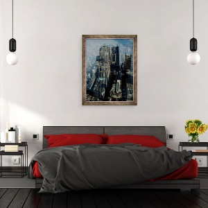 Tablou inramat - David Studwell - Metropolis VII, 60 x 80 cm - Img 3