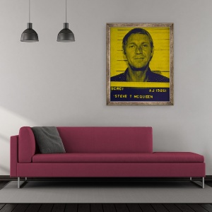 Tablou inramat - David Studwell - Steve McQueen II, 50 x 60 cm - Img 2