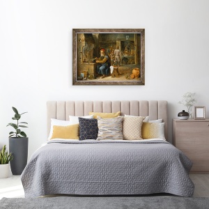 Tablou inramat - David Teniers the Younger - Alchimistul, 60 x 80 cm - Img 3