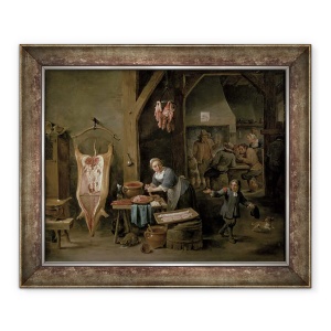 Tablou inramat - David Teniers the Younger - Carnati, 50 x 60 cm