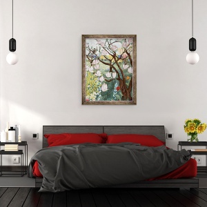 Tablou inramat - Deborah Eve Alastra - Arbore Magnolia, 2019, 60 x 80 cm - Img 3
