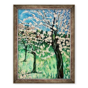 Tablou inramat - Deborah Eve Alastra - Copac cu flori albe, 60 x 80 cm