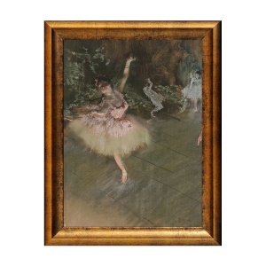 Tablou Inramat - Degas - The star, Rama Auriu, 30 x 40 cm