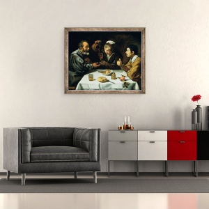 Tablou inramat - Diego Rodriguez de Silva y Velazquez - Masa de pranz, 50 x 60 cm - Img 2