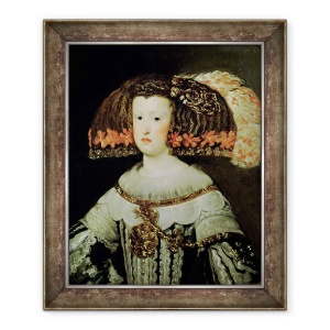 Tablou inramat - Diego Rodriguez de Silva y Velazquez - Portretul Reginei Maria Anna 1635-96 A Spaniei, 70 x 85 cm