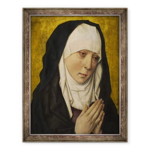 Tablou inramat - Dieric Bouts the Elder - Mater Dolorosa Virgin intristat, 60 x 80 cm