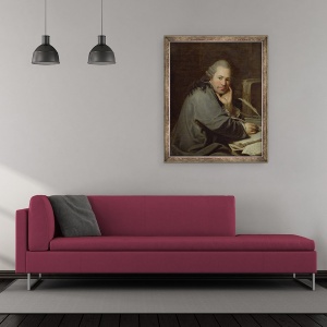 Tablou inramat - Dominique Doncre - Portretul unui scriitor, 50 x 60 cm - Img 2