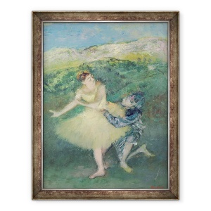 Tablou inramat - Edgar Degas - Arlechin si columbian, 70 x 90 cm
