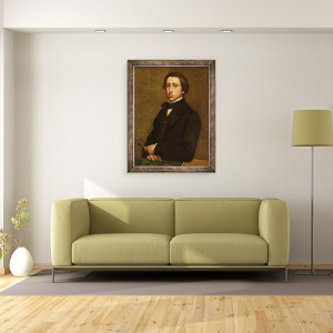 Tablou inramat - Edgar Degas - Autoportret I, 70 x 90 cm - Img 2
