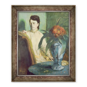 Tablou inramat - Edgar Degas - Femeia cu vaza orientala, 50 x 60 cm