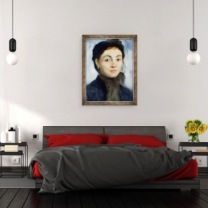 Tablou inramat - Edgar Degas - Portret De Josephine Gaujelin, 60 x 80 cm - Img 3