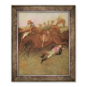 Tablou inramat - Edgar Degas - Scena din Steeplechase - Jockeyul cazut, 70 x 85 cm