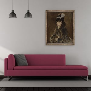 Tablou inramat - Edouard Manet - Berthe Morisot, 70 x 85 cm - Img 2