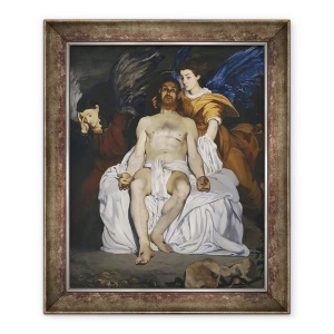Tablou inramat - Edouard Manet - Cristosul mort cu ingeri, 50 x 60 cm
