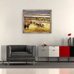 Tablou inramat - Edouard Manet - Lupta taur, 50 x 60 cm - Img 2