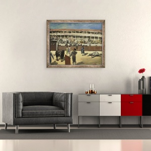Tablou inramat - Edouard Manet - Lupta tauri, 70 x 85 cm - Img 2
