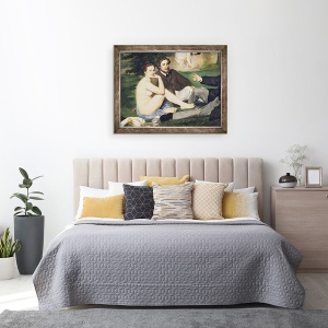 Tablou inramat - Edouard Manet - Pranz pe iarba II, 60 x 80 cm - Img 3