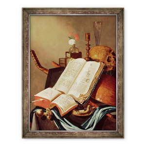 Tablou inramat - Edwaert Colyer - Vanitas Natura moarta, 60 x 80 cm