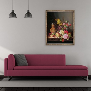 Tablou inramat - Edward Ladell - Natura statica, 50 x 60 cm - Img 2