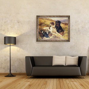 Tablou inramat - Edwin Landseer - Servirea armelor, 70 x 90 cm - Img 2