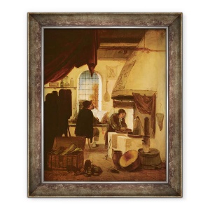 Tablou inramat - Egbert van der Poel - Alchimistul, 50 x 60 cm
