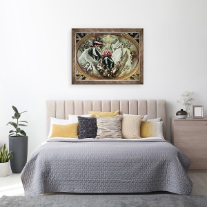Tablou inramat - El Greco - incoronarea Fecioarei, 60 x 80 cm - Img 3
